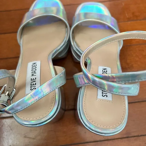 Steve Madden Iridescent Platform Heels - Picture 4 of 7